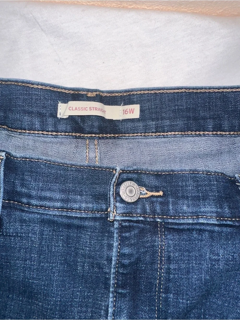 Levi's Indigo Blue Straight-Leg Jeans Back View - Picture 3 of 5
